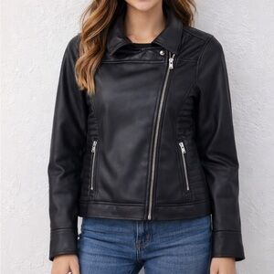 Art Class Black Leather Jacket